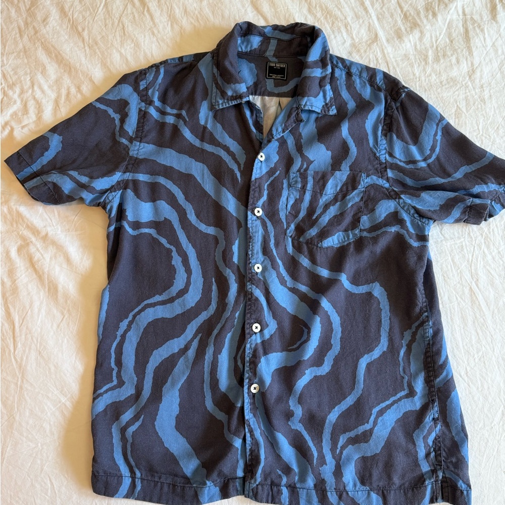 Todd Snyder camp collar shirt - size medium